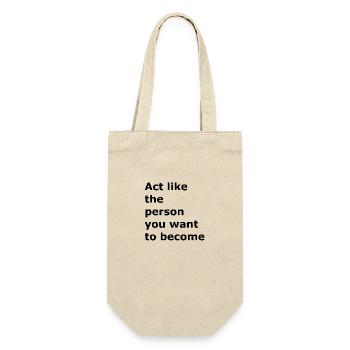 Act like the person you are going to be - Gift Bag for Bottles - nature - Front