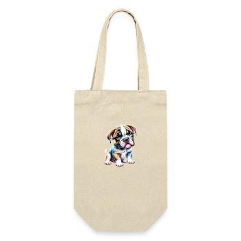 English Bulldog Dog Mastiff Dog Owner Dogs - Gift Bag for Bottles - nature - Front