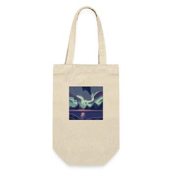 Northern lights in the night sky - Gift Bag for Bottles - nature - Front