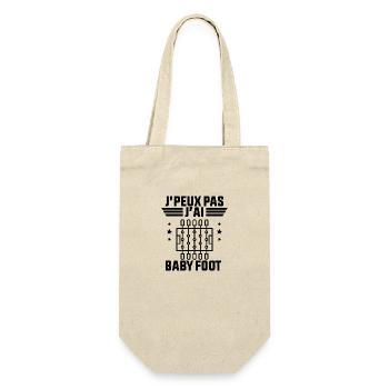 J'Peux Pas J'ai Baby Foot - Sac à bouteille - nature - Devant