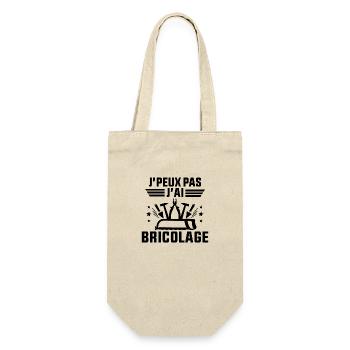 J'Peux Pas J'ai Bricolage - Sac à bouteille - nature - Devant