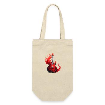 Guitar, Musical Instrument, Plucked Instrument, Guitarist - Gift Bag for Bottles - nature - Front