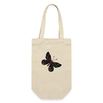 Schmetterling - Geschenkbeutel für Flaschen - Natur - Vorne