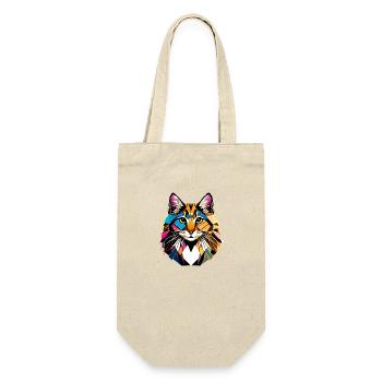 Maine Coon Cat Kitten Cat Owner Male Cat - Gift Bag for Bottles - nature - Front