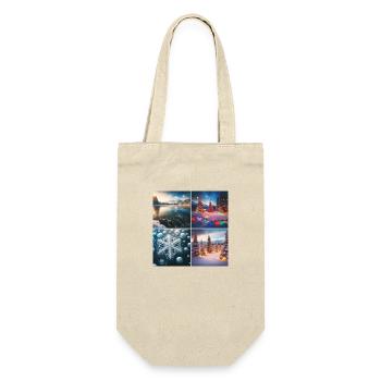 Christmas at the lake - Gift Bag for Bottles - nature - Front