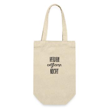 Helden waren gestern - Geschenkbeutel für Flaschen - Natur - Vorne