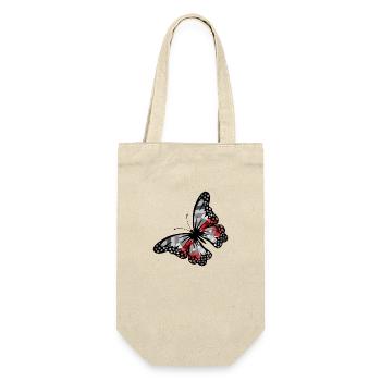 Schmetterling - Geschenkbeutel für Flaschen - Natur - Vorne