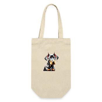 Chien doberman Dresseur de doberman Chiot Doberman - Sac à bouteille - nature - Devant