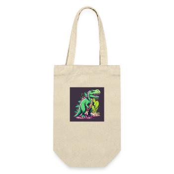 T-Rex en colère - Sac à bouteille - nature - Devant