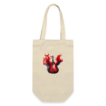 guitar, plucked instrument, guitarist, musical instrument - Gift Bag for Bottles - nature - Front
