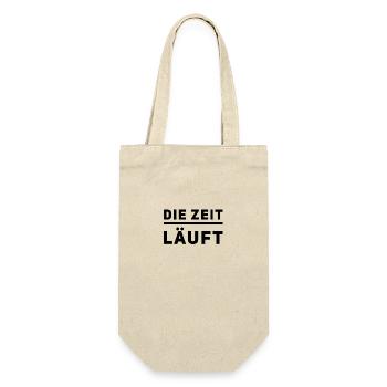 wir müssen uns beeilen - Geschenkbeutel für Flaschen - Natur - Vorne