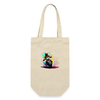 Motorcycle Motorcycle Fan Motorcyclist Motorcross - Gift Bag for Bottles - nature - Front