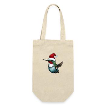 Kolibri Vogel Weihnachten Tier - Geschenkbeutel für Flaschen - Natur - Vorne