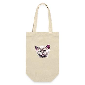 British Shorthair, Cat, Kitten, Cats, Cats, Tomcats, - Gift Bag for Bottles - nature - Front