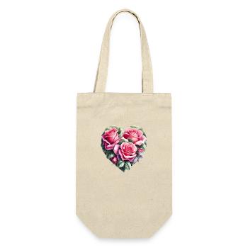 Saint-Valentin mariage fête des mères fiançailles d’amour - Sac à bouteille - nature - Devant