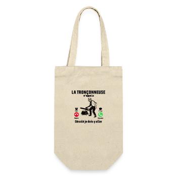 la tronçonneuse m'appelle désolé je dois y aller - Sac à bouteille - nature - Devant