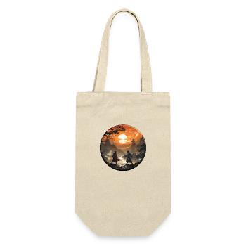 Karate is the art of self-defense - Gift Bag for Bottles - nature - Front