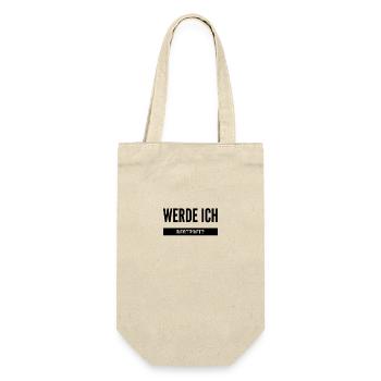 werde ich bestraft - Geschenkbeutel für Flaschen - Natur - Vorne