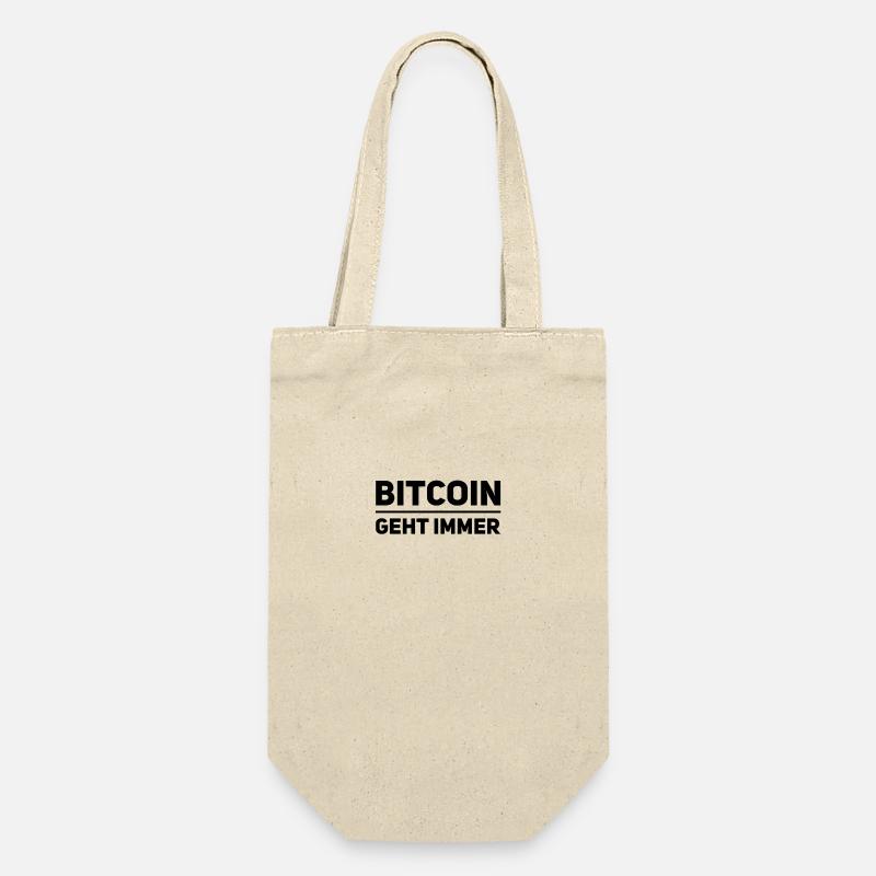 Bitcoin ist spitze - Geschenkbeutel für Flaschen - Natur