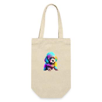Caniche Chien Propriétaire Chien Amour Chien Chiot Caniche Chiot - Sac à bouteille - nature - Devant
