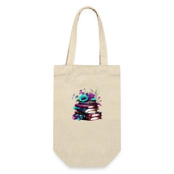 Book Reading Books Reader Gift Book Lover - Gift Bag for Bottles - nature - Front