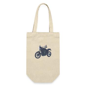 Motorcycle Motorcross Motorcyclist Motorbike Fan - Gift Bag for Bottles - nature - Front