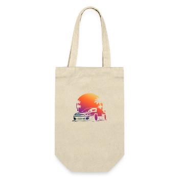 beau coucher de soleil de voiture en arrière-plan - Sac à bouteille - nature - Devant