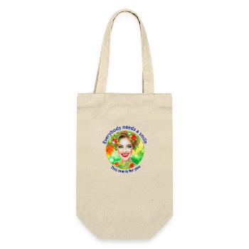 Everybody needs a smile - Gift Bag for Bottles - nature - Front