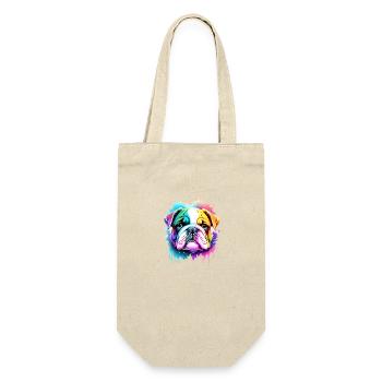 Bulldog Dogs Dog Owner Dog Owner - Gift Bag for Bottles - nature - Front