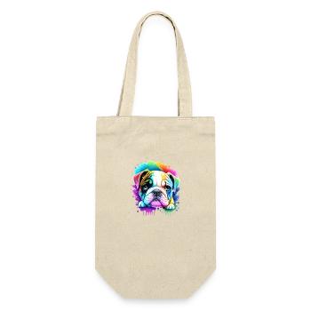 Bulldog Dogs Dog Owner Dog Owner - Gift Bag for Bottles - nature - Front