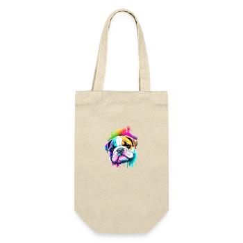 Dog Dog Owner Bulldog Dogs Dog Owner - Gift Bag for Bottles - nature - Front