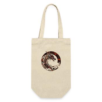 Fantasy Dragon Anime Dragon Head Mythical reptile - Gift Bag for Bottles - nature - Front