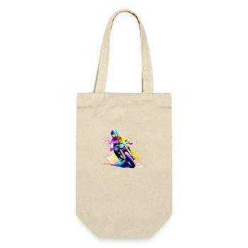 Motorcycle Motorcyclist Motorcross Motorcycle Fan - Gift Bag for Bottles - nature - Front