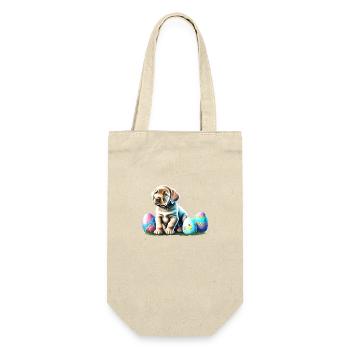 Puppy Labrador Retriever Easter Easter Eggs - Gift Bag for Bottles - nature - Front
