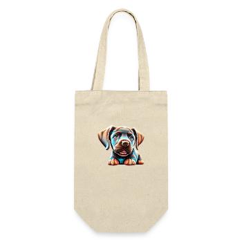 Labrador Owner Puppy Labrador Retriever - Gift Bag for Bottles - nature - Front