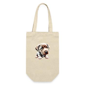 Puppy, Labrador Puppy, Dog, Dogs, Labrador - Gift Bag for Bottles - nature - Front