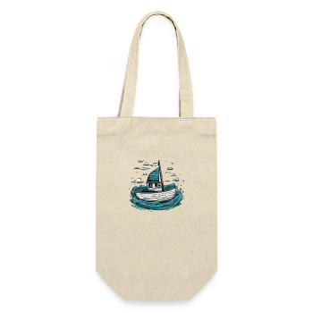 Bateau de pêche en haute mer - Sac à bouteille - nature - Devant