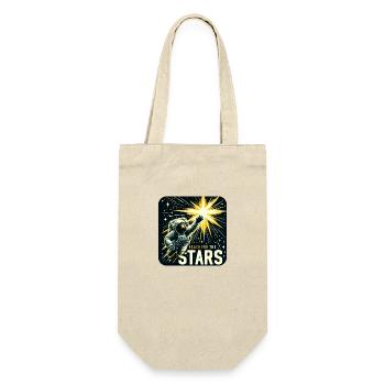 Der Traum eines jeden Astronauten: Greife nach den Sternen! - Geschenkbeutel für Flaschen - Natur - Vorne