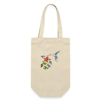 Oiseau coloré - Sac à bouteille - nature - Devant