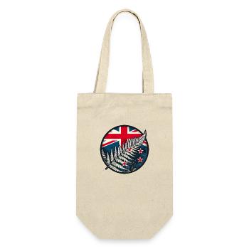 New Zealand Aotearoa Kiwi 4 - Gift Bag for Bottles - nature - Front