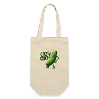 Crazy Veggies: Spiky Cuke Thumbs Up - Geschenkbeutel für Flaschen - Natur - Vorne