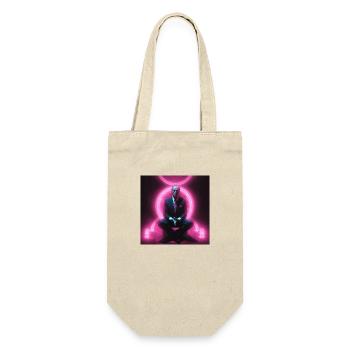 Italienische Politiker-Vaporwave - Geschenkbeutel für Flaschen - Natur - Vorne