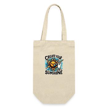 Create Your Sunshine - Geschenkbeutel für Flaschen - Natur - Vorne
