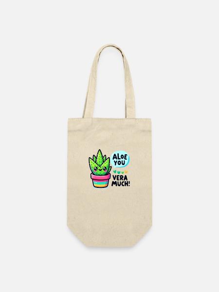 Aloe you vera much - Gift Bag for Bottles - nature