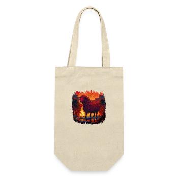 Born in November Funny Quote - Gift Bag for Bottles - nature - Front