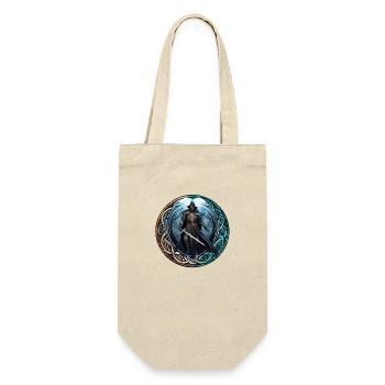 Guerrier celte - magicien à l'épée - rune celte - Sac à bouteille - nature - Devant