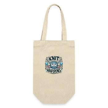 Knit Happens - Gift Bag for Bottles - nature - Front