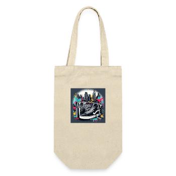 Urban Rhythms and Hues - Gift Bag for Bottles - nature - Front