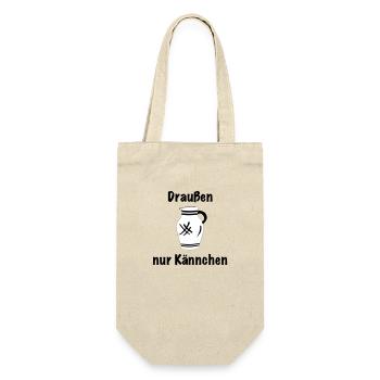 Draussen nur Kännchen #BembelDesigns #FFM - Geschenkbeutel für Flaschen - Natur - Vorne