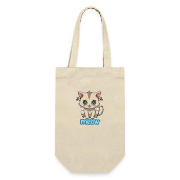 Anime Kitten Meow - Cute and Playful Design - Gift Bag for Bottles - nature - Front